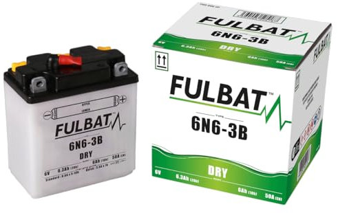 Fulbat - Batterie moto 6N6-3B 6V / 6Ah