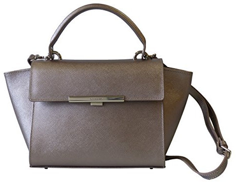 Lancaster Tasche Adèle 421-65-Or_Rose Damen Handtasche Schultertasche Henkeltasche Tragetasche Hellrosa (25/35x20x9 cm)