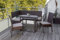 MERXX Eckbank Set 7tlg, Braun/Beige