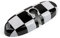 Areyourshop Coque de rétroviseur Noir à Carreaux pour Mini Cooper R55 R56 R57