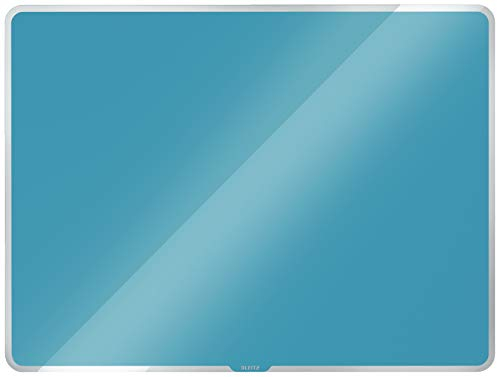 Leitz magnetisches Whiteboard aus Glas, 600 x 400, Sanftes Blau, Cosy-Serie, 70420061