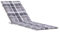 vidaXL Liegestuhl Auflage, Polster Auflage für Deckchair, Polsterauflage für Gartenliege, Liegenauflage Outdoor, Grau Karomuster (75+105) x50x4cm