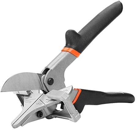 Multi-Winkel-Schere PVC-Kanalrohr Multi-Winkel-Gehrungsdichtung Schere Trim Cutter Handwerkzeug 0°-135° Einstellbare Gehrungsschere Schneidwerkzeug,Universalschere