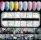 Iridescent Mermaid Flakes Nail Glitter, CHANGAR Holographic Nail Sequins Colorful Flakes Nail Art Sticker Decals Decoration for Face Body Eyes