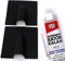External Brick Buster x 2 inc Sealer - Outdoor Wall Entry Burst Tidy Cover - BLACK - including Silicone SEALANT - BLK