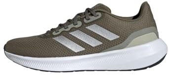 Adidas Herren Runfalcon 3.0 Shoes, Olive/Silver Metallic/Putty Grey, 44 2/3 EU