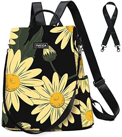 Fmeida Rucksack Damen Elegant Anti Diebstahl Taschenrucksack 2 in 1 Damen Rucksack Tasche Casual Daypack Kleiner Reiserucksack für Mädchen