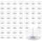 Winter Shore Leere Kerzen Gläser aus Kunststoff Candles [50er-Pack] - DIY Kerzen Selber Machen Set - Transparente Runde Teelichthüllen Leer mit Docht für Hochzeiten & Partys - 18 x 38 mm, 30 ml