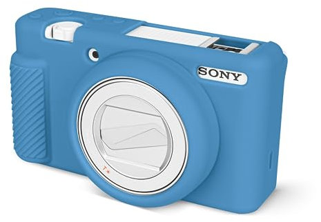 Rieibi ZV-1F Case, Soft Silicone Protective Camera Case for Sony ZV1F/ZV-1M2/ZV-1 Mark II, Lightweight Blue Camera Case