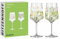 RITZENHOFF 6211001 Aperitif-Glas 2er-Set 500 ml - Serie Sommertau - floraler Stil, mehrfarbig - Made in Germany