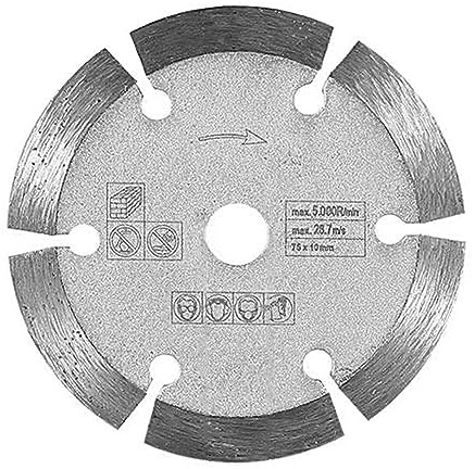 Karlak 3-Zoll-Dolomit-Schneidmesser, 75 x 1,2 x 10 mm, Schleifscheibe, Winkelschleifer, Sägeblatt zum Schneiden von Fliesen, Keramik, Beton, Marmor