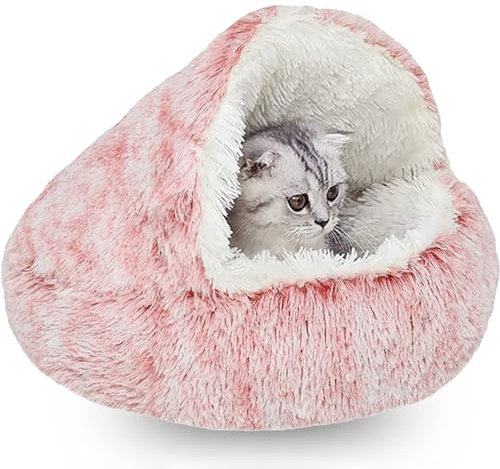 Katzenhöhle Flauschiges Katzenbett Hundehöhle Für Katzen Und Welpen Weich, rutschfest, Waschbares Katzenbett
