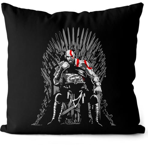 style3 Game of Gods Kissen mit Füllung 40cm Baumwolle Action Adventure Kratos Sparta