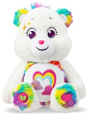Care Bears Mittlerer Plüsch - True Friend Bär - Perfektes Stofftier Urlaub, Geburtstagsgeschenk, Super Weich und Kuschelig - Gut für Mädchen und Jungen, Mitarbeiter, Sammler