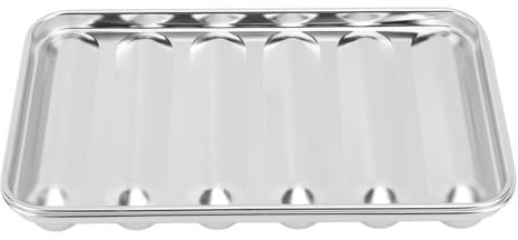 Molde para Salchichas y Perros Calientes, Acero Inoxidable 304, 6 Cavidades, Duradero, Fácil de Limpiar, para Cocina y Hornear