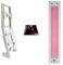 SET frameless InfraROTmed MAX© ICE Tiefenwärmestrahler + Regler icon eco1, Infrarotstrahler für Sauna und Infrarotkabine, Vollspektrumstrahler (1x 500W + Regler + Lehne)