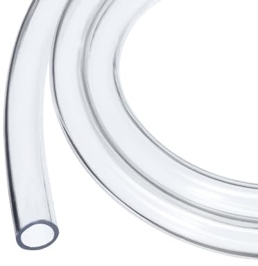 Rebower 25ft 9.5mm x 12.7mm Klarer Kunststoff PVC-Schlauch Flexibles Vinylrohr, [für Gartenbewässerung, Wasserschlauch, Fischtank, Aquarium]