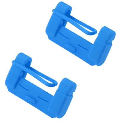 Msagkah 2PCS Silikonhülle für Auto-Sicherheitsgurtschnalle, 2PCS Schutzhülle für Auto-Sicherheitsclip (Blau)