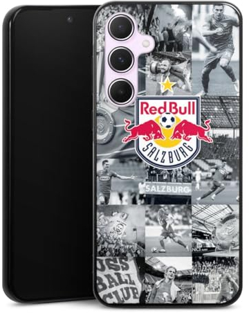 DeinDesign Silikon Hülle kompatibel mit Samsung Galaxy A55 5G Case schwarz Handyhülle FC Red Bull Salzburg Red Bull Salzburg