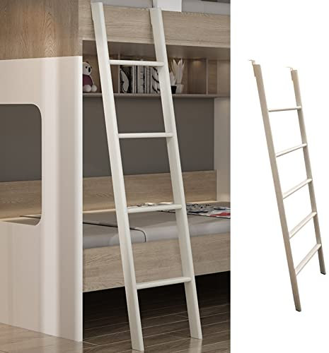 GLJTUO Adjustable Hooks Bunk Bed Ladders Replacement Metal Bedroom Rv Bunk Ladder Universal Bunk Bed Ladder 5 Step Ladder Hardware Included