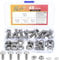 48 Pz Set di Viti M8, Set di Bulloni e Dadi, Bulloni Viti a Testa Esagonale Flangiati e Dadi Set, Metrici Viti Flangiate in Acciaio Inox, Viti Esagonali Flangiate e Dadi e Rondelle (M8 x 20 mm)