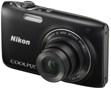 Nikon COOLPIX S3100 Compact Digital Camera - Black (14MP, 5x Optical Zoom) 2.7 inch LCD (Renewed)