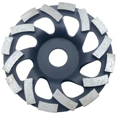 Diamantscheibe, 125 mm, zum Schleifen von Beton, Stein, Granit (1 Stück)