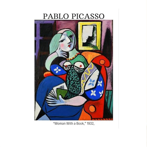 SSLDP LFHLI Abstraktes Picasso-Poster Frauengesicht Wandkunst Picasso Leinwandgemälde und Drucke modernes Wohn- und Wohnzimmerdekor Bild 50 x 70 cm ohne Rahmen
