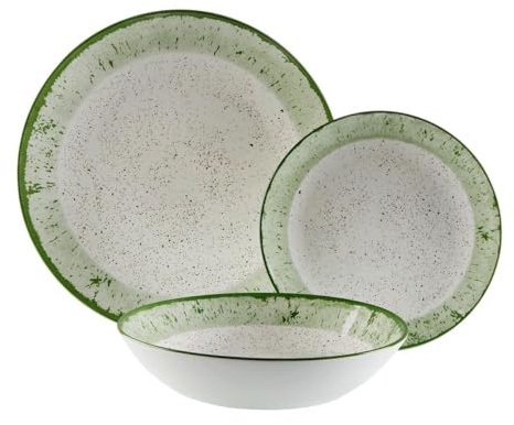 Vajilla Versa Verde Porcelana 18 Piezas - Marca: Versa - EAN: 8420327564191