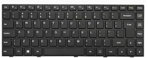 fqparts Tastiera del Computer Portatile per for Lenovo for IDEAPAD 100-14IBD 100-14IBY Nero UK Edition
