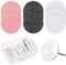 60 Pcs Sanding Disc Nail Drill Bits Nail File Replacement Pads Sanding Paper Discs for Pedicure 80/150/240 Grit Foot File Pads with Metal Disc Drill Bit 25mm Sandpaper for Callus Remover