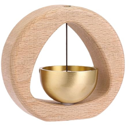 Türglocke für Händler | magnetisches Windspiel aus Holz für Geschäfte, Ornament aus Messing mit Glöckchen für Haus, Restaurant, Spielzeug