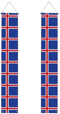 Flagge Islands Weihnachten Halloween Veranda Banner Dekoration Türschild Outdoor Indoor Urlaub Party Dekor