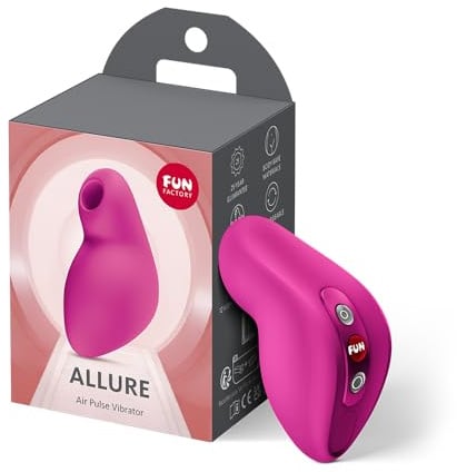 Fun Factory Allure | Vibrator mit Druckwellen & Vibration | USB-C | Erotik | Druckwellenvibrator für Frauen | IPX7 wasserdicht | Sex Spielzeug für Frauen | Sex Toys | Hautfreundliches Silikon