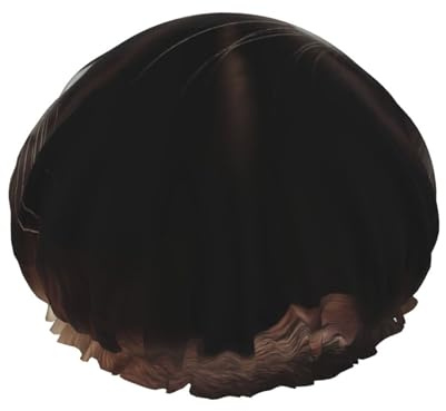 Ferret Duo Closeup Bonnet de Douche Double Couche Imperméable pour Homme et Femme - Protection des Cheveux pour le Bain Masque Visage Spa