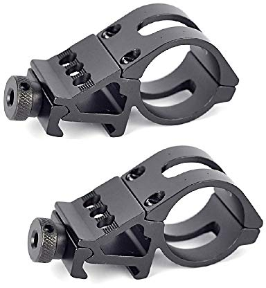 BigTron 1 Offset Picatinny Rail Mount for Flashlights Scopes QD Military Gear, 2 set