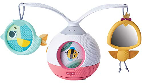 Tiny Love 2-in-1 Tummy Time Musical Mobile, 360° drehbares Mobile Baby mit Musik & Licht, 0+ Monate , Mobile für Kinderwagen, Musik-Mobile Baby elektrisch, 3 Musik- & Geräuschmodi, Tiny Princess Tales