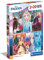 Clementoni 24759 Supercolor Frozen 2 – Puzzle 2 x 20 Teile ab 3 Jahren, buntes Kinderpuzzle mit besonderer Leuchtkraft & Farbintensität, Geschicklichkeitsspiel für Kinder