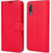 NWNK13 For Samsung A50 Phone Case Premium Leather Flip Case Book Wallet Case Card Holder Media Stand Shock Proof Protective Phone Cover Compatible for Samsung Galaxy A50 Red