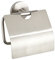 WENKO Toilettenpapierhalter Mod. Cuba Matt, Papierrollenhalter mit Deckel zum Schutz, in massiver Qualität aus rostfreiem Zinkdruckguss mit mattiertem Finish, 13,5 x 13,5 x 4 cm
