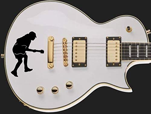 Angus Young AC/DC Stickers Vinyl Decoration Guitar & Bass Stickers Vinyl (Black)