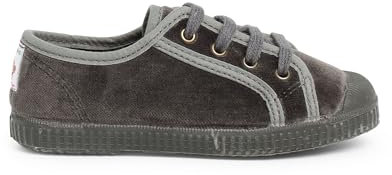 Pisamonas Zapatilla Terciopelo con Cordones Talla 27 Color Gris