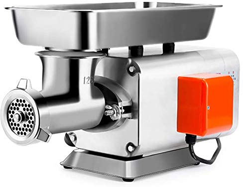 Meat Mincer Electric Meat Grinder Stainless Steel Meat Cutter Commercial Sausage Stuffer Maker for Industrial and Home Use,1100W
