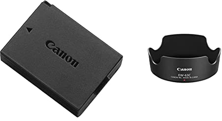 Canon Akku LP-E10 EOS-Zubehör & EW-63C Streulichtblende (EF-S 18-55mm f/3.5-5.6 is STM Objektiv) schwarz