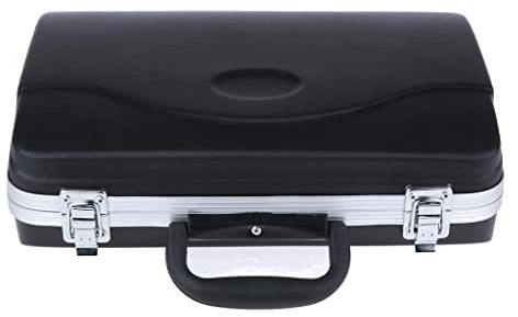 Robuste Klarinetten Hartschalenkiste mit Bequemem Griffschloss DIY Accs Schwarz