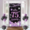 75. Geburtstag Frau Deko, 75 Geburtstagsbanner, Banner 75 Geburtstag Frauen und Männer, Lila Dekoration Banner Hintergrund, Extra Große Geburtstags 75 Schild Poster zum Geburtstagsfeier Deko