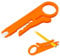 hb-digital Herramienta LSA Herramienta de instalación Pelacables Red LAN DSL RDSI para tomas de red, cables de instalación, paneles de conexión, LSA pelacables CAT5 CAT6 CAT7 naranja