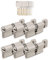 GERCAR Pro Gleichschließend 6 Knaufzylinder 30/30 Set 6x Schließzylinder mit Knauf inkl. 30 Schlüssel - 60 mm Türschloss Zylinderschloss 6er Zylinder - Länge: 60mm, A:30 B:30 - Messing matt massiv