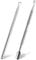 Fishing Fun Cuticle Pusher, 2 Pcs Stainless Steel Cuticle Pusher Tool,Double End Manicure Pedicure UV Gel Nail Polish Remover Tool for Fingernails and Toenails, Silver