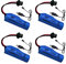 NAVESO 4 Stück 3.7V 800mah Li-Ion Akku 14-500, 3.7V RC Akku, Wiederaufladbare Li-Ion Battery mit 4 USB Chargers SM-2P Plug, RC Rechargeable Battery für RC Fahrzeuge, Boote, Panzer, Roboter, Autos